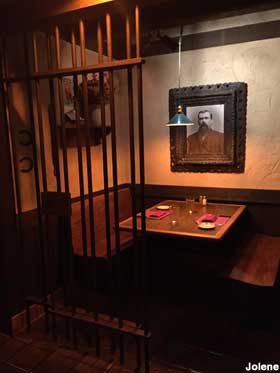 Dine in a jail cell.