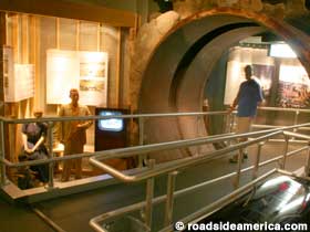Tunnel inside the Atomic Testing Museum.