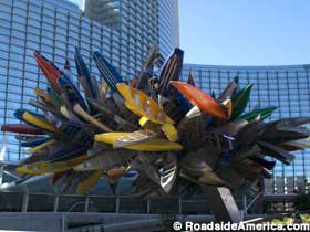 Sculpture Made Of Over 200 Boats.