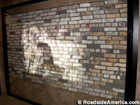 Brick wall from the St. Valentine's Day Massacre.
