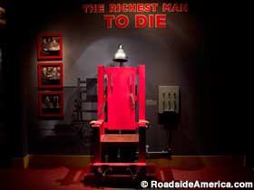 Replica Sing Sing Prison electric chair.