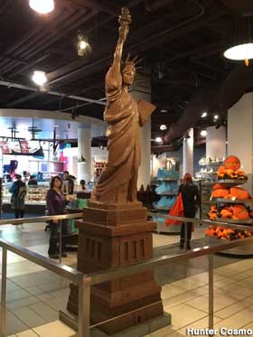 Chocolate Statue of Liberty.