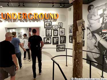Underground bound at the Punk Rock Museum.