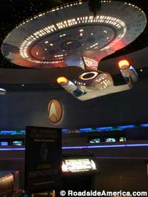 Enterprise starship replica.