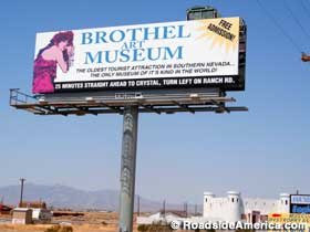 Billboard for Brothel Art Museum.