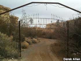 Gates to Cathedral Canyon.