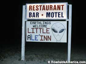 Little Ale' Inn sign.