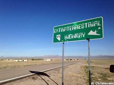 Extraterrestrial Highway sign.
