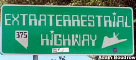 Extraterrestrial Highway sign.