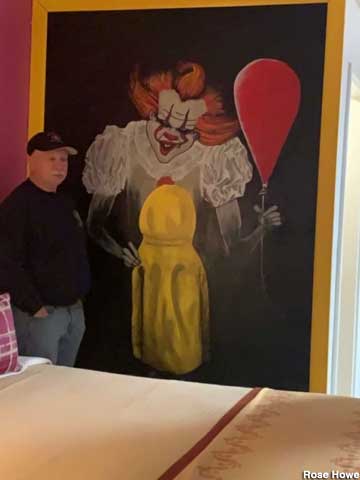 Pennywise the Clown in your room.