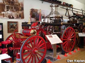 19th century fire wagon.