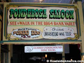 Ponderosa Saloon - Guided Underground Mine Tour.