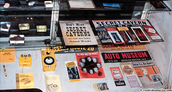 Priceless Display Destroyed: The historical display, with its many promotional and Civil Defense treasures.