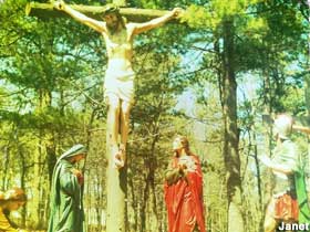 Crucifixion scene.