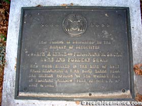 World's Fair Bomb memorial plaque.