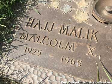Malcolm X grave.