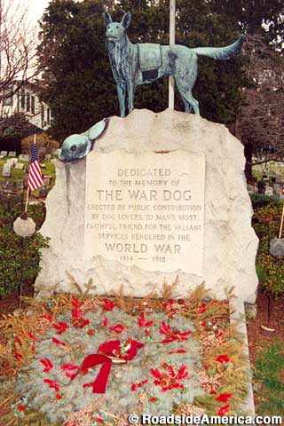 The War Dog Memorial.