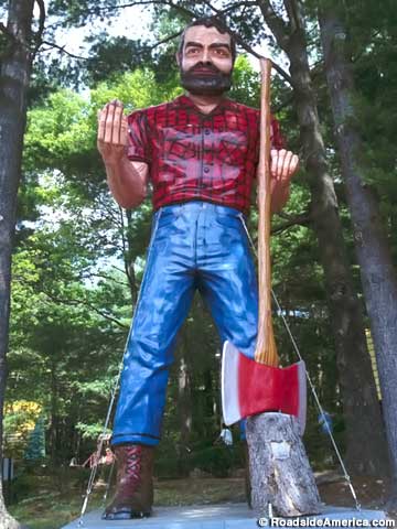 The Paul Bunyan statue.