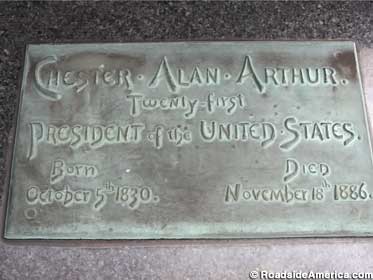 Plaque with disputed 1830 birth date.