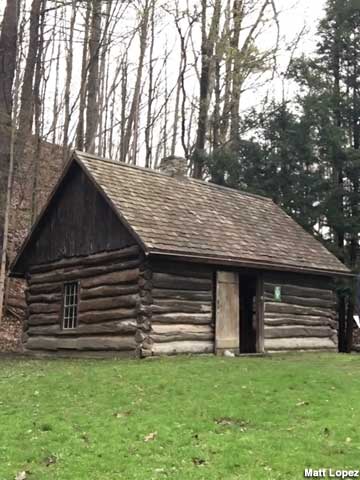 Replica birth cabin of Millard Fillmore.