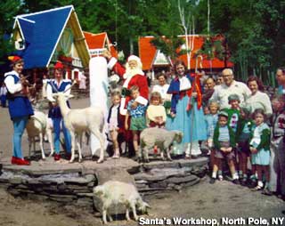 1950s crowd at Santa's Workshop.