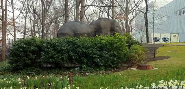 UN Elephant statue.