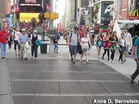 Times Square grate sound installation -- unnoticed.