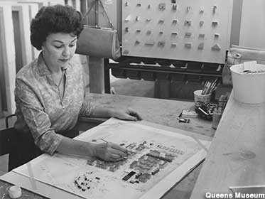 Many of the Panorama's 830,000 buildings were made by women.