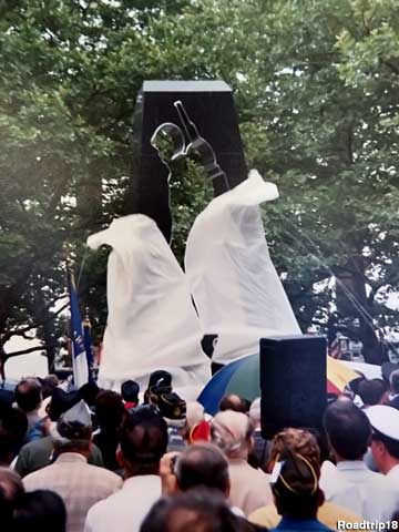 Universal Soldier monument unveiling, June 25, 1991