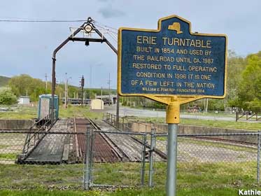 Erie Turntable historical marker.
