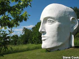Head sculpture.
