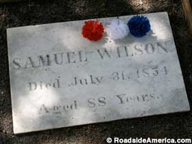 Samuel Wilson grave marker.