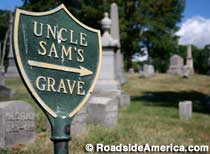 Uncle Sam's grave this a way.