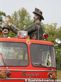 9-11 Firefighter sculptures.