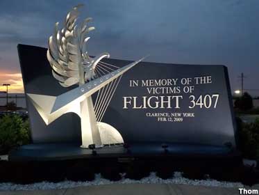 Flight 3407 memorial.