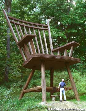 Wingdale NY's chair, 25-feet high (1991).