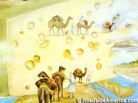 Nomads cross the vast cheese desert.