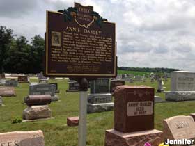 Grave of Annie Oakley.