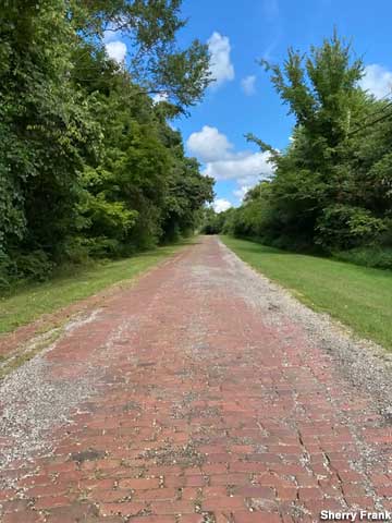 1918 brick National Highway remnant.