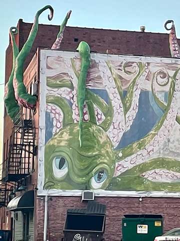 Octopus mural.