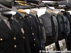 Police uniforms.