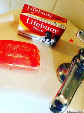 Lifebuoy soap.