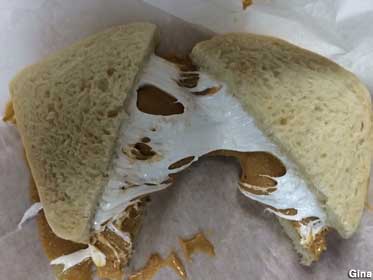 Peanut Butter and Mallow sandwich.