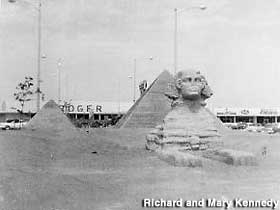 The Sphinx and Pyramids.