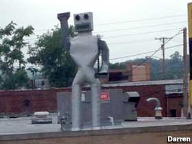 Rooftop robot.