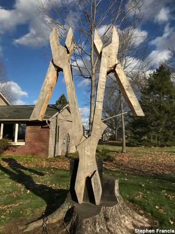 Tree Carved into Pliers.