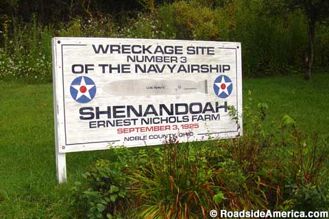 Wreckage Site Number 3 of the Navy Airship Shenandoah.