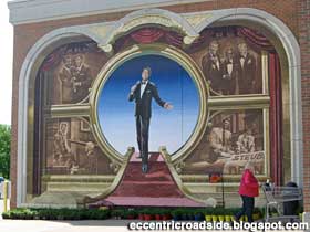 Dean Martin mural.