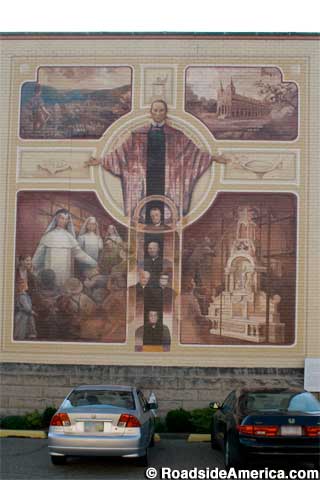 Religious Beginnings mural by artist Robert Dafford.