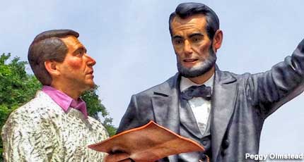 Perry Como and Abe Lincoln